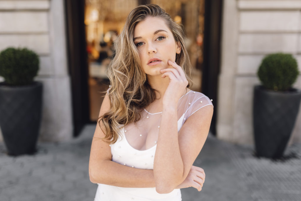 vestidos de novia con perlas