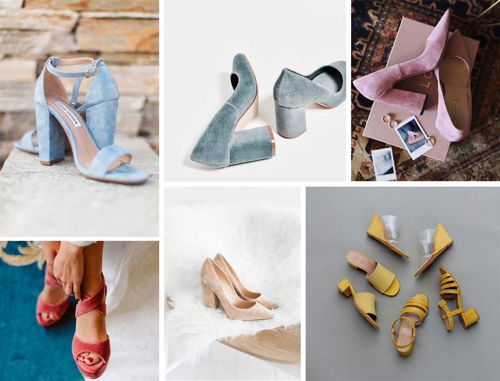Zapatos de colores para novias