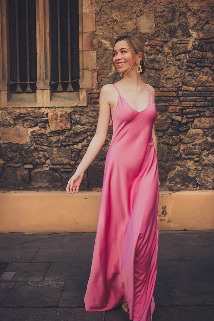 vestidos de fiesta rosas