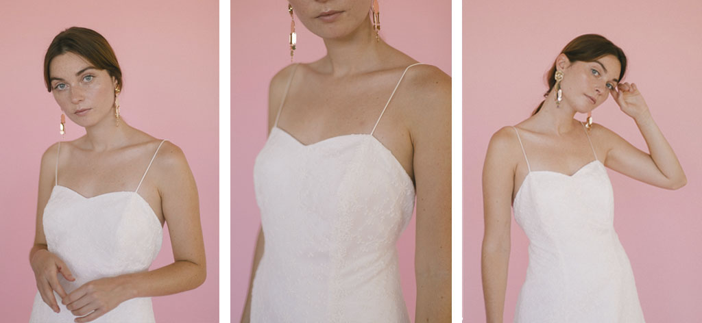 vestido de novia con escote corazon