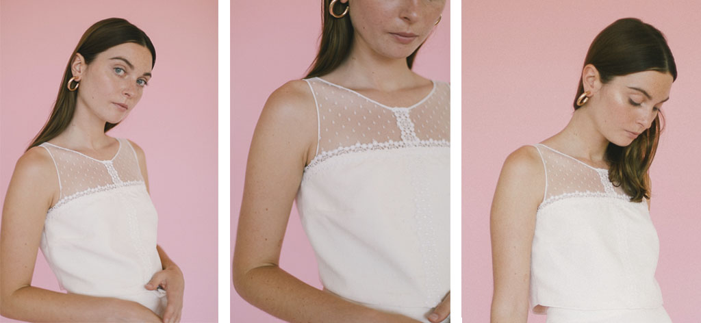 vestido de novia con escote halter