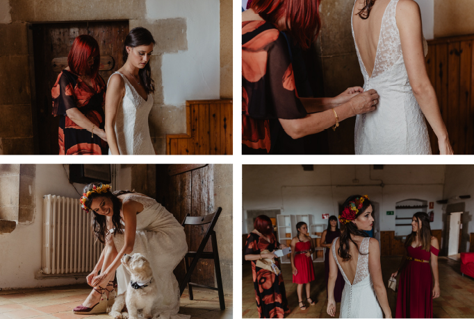 vestido de novia bordado