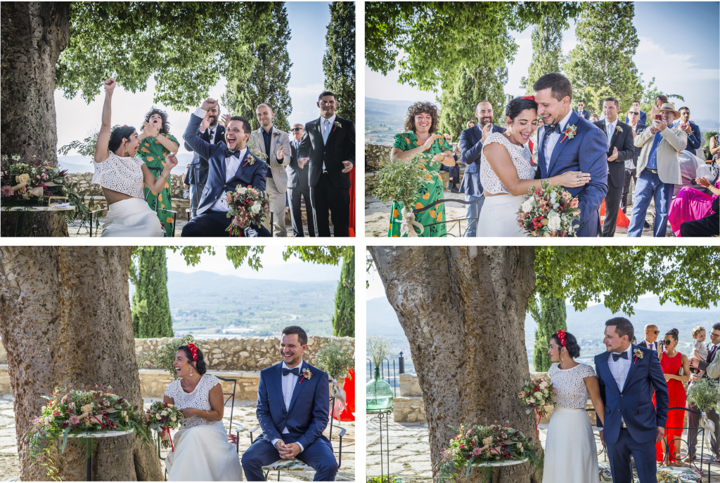 vestido de dos piezas novia