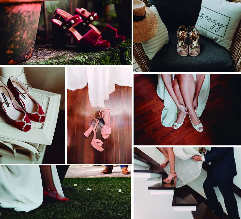Zapatos de novias de colores