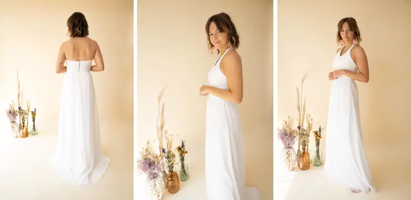 vestidos de novia sencillos Paola Carolina